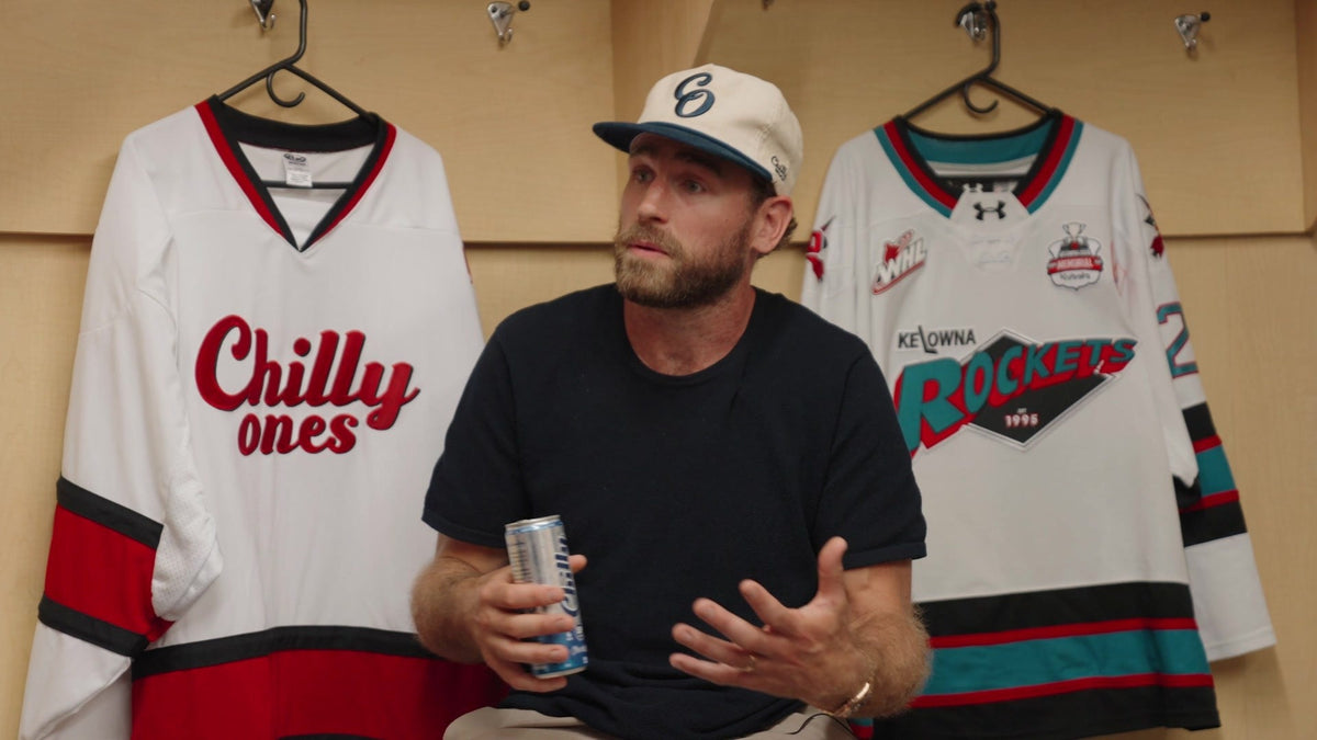 Tyson Barrie, Tyler Ennis and Ryan O'Reilly in the Kelowna Rockets locker room