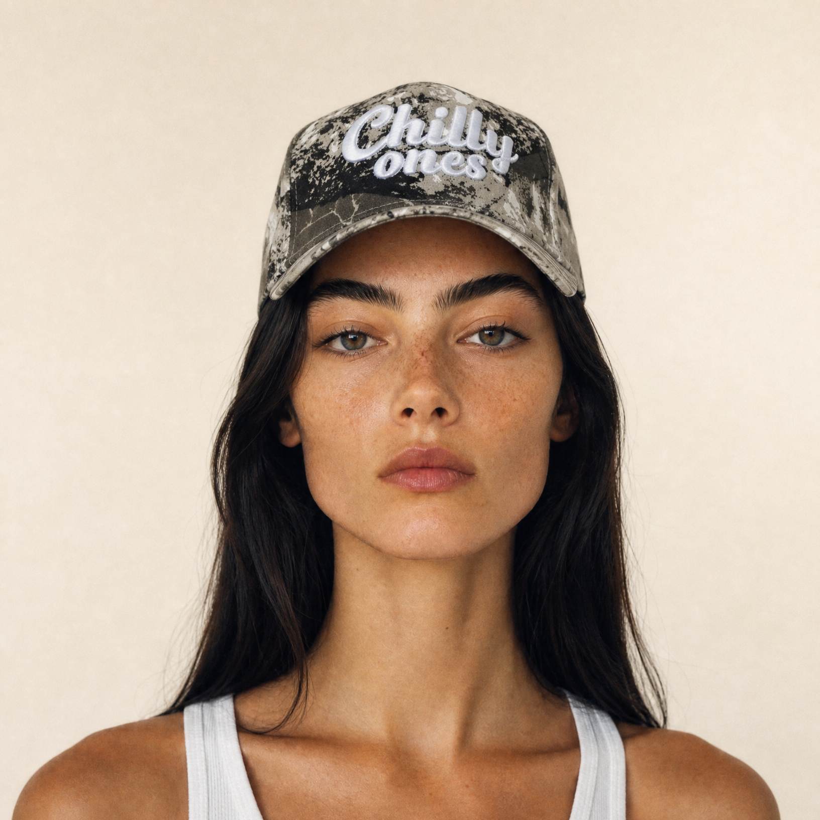 Camo camouflage woodlands hat one beautiful woman 