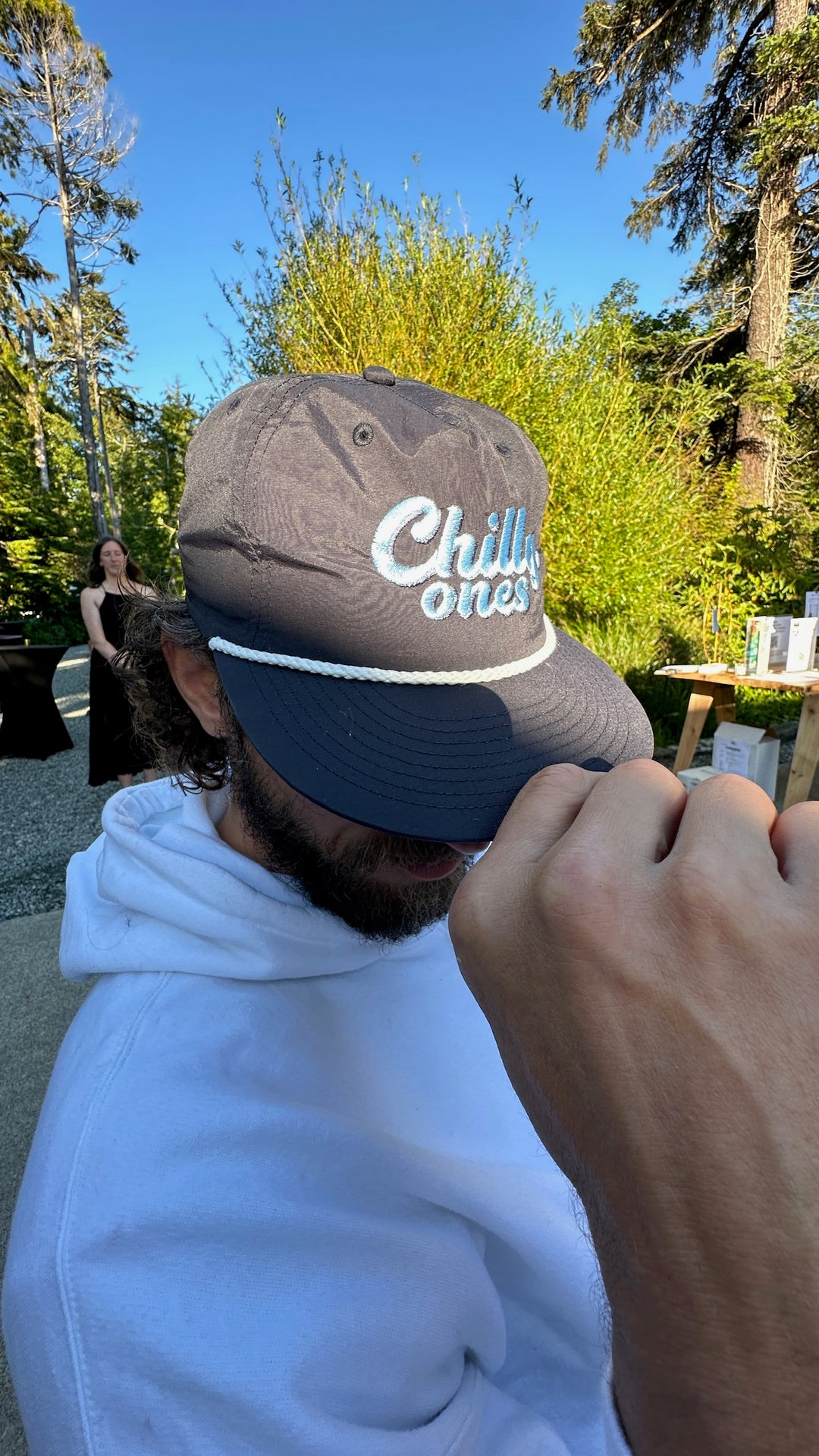 Chilly Ones Surf Snapback Hat with Rope Detail