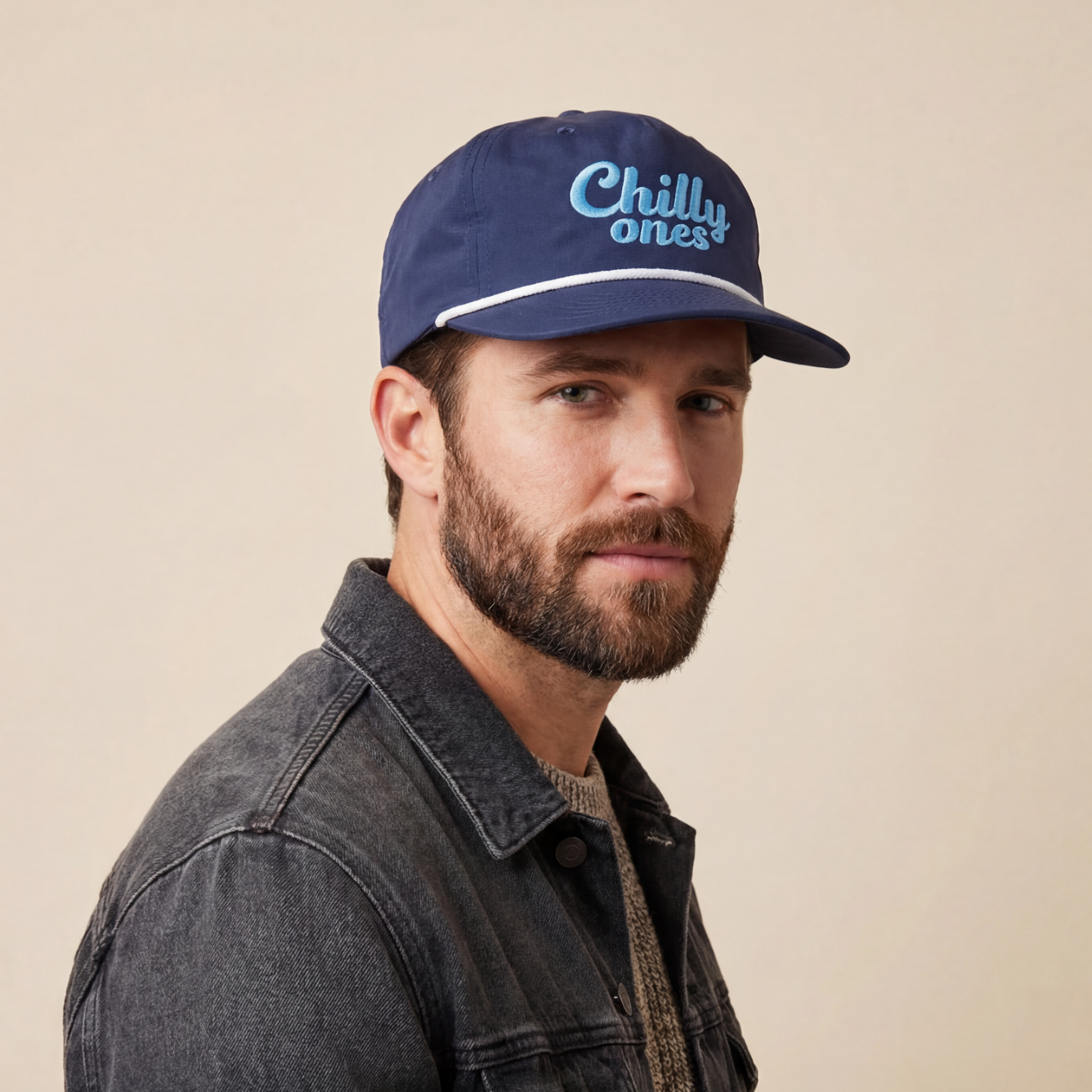 Chilly Ones Surf Snapback Hat with Rope Detail